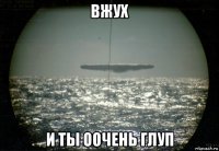 вжух и ты оочень глуп