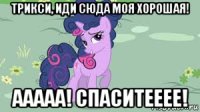 трикси, иди сюда моя хорошая! ааааа! спаситееее!