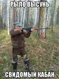 рыло высунь свидомый кабан