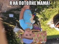 я на потолке мама! 