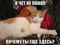я чет не понял почему ты еще здесь?