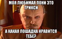 моя любимая пони это трикси а какая лошадка нравится тебе?