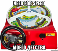 need for speed моего детства
