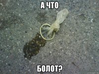 а что болот?