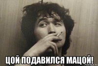  цой подавился мацой!