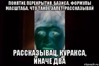 понятие перекрытия, базиса, формулы масштаба, что такое залет, рассказывай рассказывац, куракса, иначе два