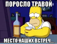 поросло травой место наших встреч...