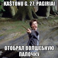 kaštonų g. 27, pagiriai отобрал волшебную палочку