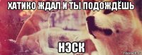 хатико ждал и ты подождёшь нэск