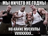 мы ничего не годны но какие мускулы ууууххххх...