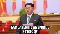  бамбанем по америке в 2018году