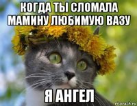 когда ты сломала мамину любимую вазу я ангел