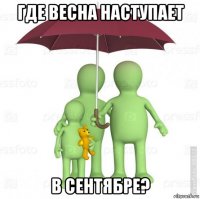где весна наступает в сентябре?