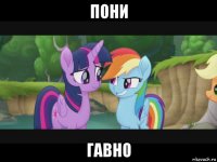 пони гавно