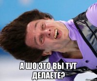  а шо это вы тут делаете?