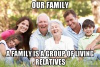 our family a family is a group of living relatives