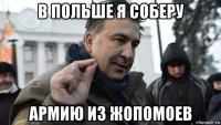 в польше я соберу армию из жопомоев
