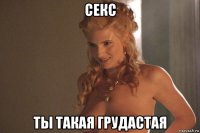 секс ты такая грудастая