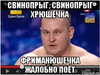 свинопрыг, свинопрыг хрюшечка фриманюшечка жалобно поёт