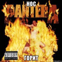 нос горит