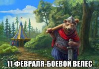  11 февраля-боевой велес