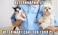 ветеринария. уз veterinary care for your pet