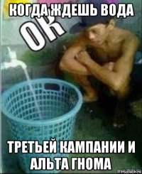 когда ждешь вода третьей кампании и альта гнома