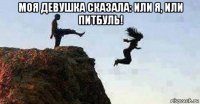 моя девушка сказала: или я, или питбуль! 