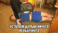  усталый щербак ничего необычного
