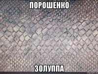 порошенко золуппа