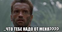  ...что тебе надо от меня????