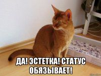  да! эстетка! статус обязывает!