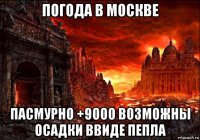 погода в москве пасмурно +9000 возможны осадки ввиде пепла