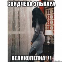 свидчева эльнара великолепна! !!