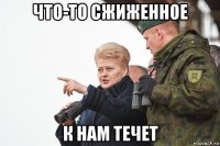 что-то сжиженное к нам течет