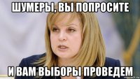шумеры, вы попросите и вам выборы проведем