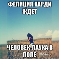 фелиция харди ждет человек-паука в поле