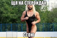 щя на стероидах стою
