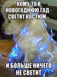 кому-то в новогоднюю год - светит костюм... и больше ничего не светит
