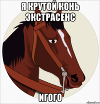 я крутой конь экстрасенс игого