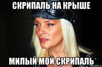 скрипаль на крыше милый мой скрипаль