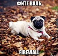 фите валь firewall