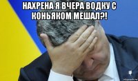 нахрена я вчера водку с коньяком мешал?! 