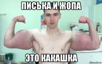 писька и жопа это какашка
