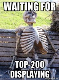 waiting for top-200 displaying