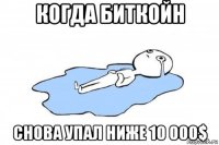 когда биткойн снова упал ниже 10 000$