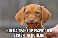  когда трактор разулся в грязи по колено