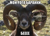 мои рога баранки бееее