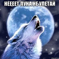 неееет луна не улетай 