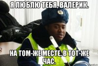 я люблю тебя, валерик. на том-же месте, в тот-же час.
